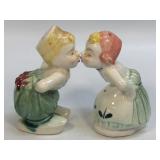 Vintage Salt and Pepper Set Dutch Kissing Boy and