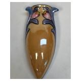 Hand Painted Lusterware Porcelain Wall Pocket