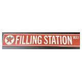 Texaco Filling Station Way Metal Sign 36ï¿½