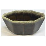 Vintage MCM Hull USA Planter Bowl Green Drip