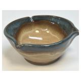 Handmade Ceramic Pottery Bowl Signed 4.5ï¿½