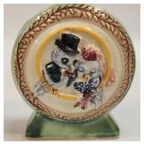 Japan  Hand Painted  Florart Birds Wall Pocket as
