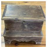 (F) Pine Storage Box Measures 21ï¿½ Wide x 17ï¿½ Tall