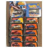 12 Matchbox and Hot Wheels Die Cast Cars As