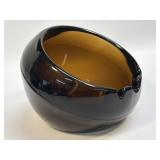 Vintage Viking Glass Orb Sphere Ashtray Pipe