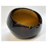 Vintage Viking Glass Orb Sphere Ashtray Pipe