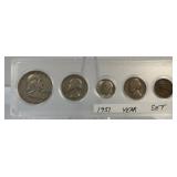 1951 Set of Coins