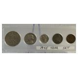 1945 Set of Coins