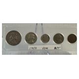 1954 Set of Coins