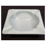 Vintage Delphite Heavy Square Blue Milk Glass