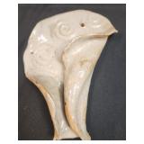 9" Abstract Pottery Wall Pocket as Pictured