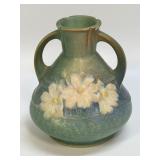 ROSEVILLE POTTERY MINI VASE GREEN AND BLUE WITH