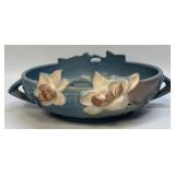 Roseville Magnolia Blue Console Bowl 448-8