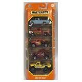 5 Assorted Matchbox Die Cast Cars As Pictured NIB