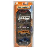 5 Assorted Matchbox Die Cast Cars As Pictured NIB