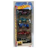 5 Assorted Hot Wheels Die Cast Cars As Pictured