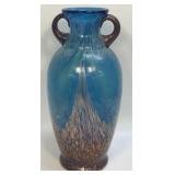Vintage Milano Aqua Blue Art Del Tiffany Vase