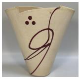Ceramic Abstract Vase 9.25ï¿½ (Blemishes Pictured)