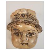 Vintage Baby Face Hand Painted Mexican Folk Art