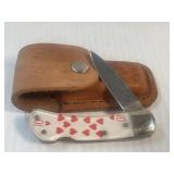 Camillus Made in USA Lock Blade With Leather
