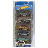 5 Assorted Hot Wheels Die Cast Cars As Pictured