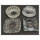Assorted Glass Ashtrays As Pictured