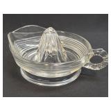 Vintage Glass Squeeze Juicer Bowl Clear Glass