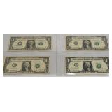 4 $1 Star Notes Series 2006, 2013, 2021