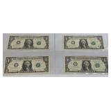 4 $1 Star Notes Series 2017, 2017 A