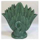 Vintage Gonder Swan Fan Vase #530 10.25ï¿½