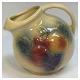 Shawnee Pottery Ball Pitcher Fruit Ice Lip USA 80