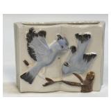 Vintage Hand Painted Japan Porcelain 2 Bluebirds