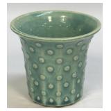 1940ï¿½s NELSON MCCOY VINTAGE PLANTER, HOBNAIL AQUA