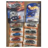 12 Hot Wheels and Matchbox Die Cast Cars As