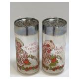 Strawberry Shortcake Glass Salt Pepper Shakers