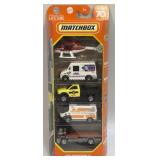 5 Assorted Matchbox Die Cast Cars As Pictured NIB