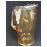 Vintage Jeanette Glass Carnival Hex Optic Handled