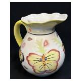 Vintage Ceramic Handpainted Butterflies 50 oz.