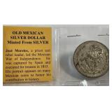 Old Mexican Silver Dollar