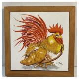 7" x 7"  Wall Hanger Chicken