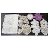 Several Assorted Doilies As Pictured