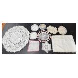 Several Assorted Doilies As Pictured