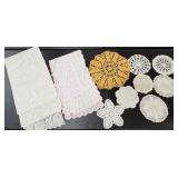 Several Assorted Doilies As Pictured