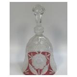 Anna Hutte Bleikristall Vintage Crystal Bell Red