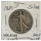 1920 P Walking Liberty Silver Half Dollar