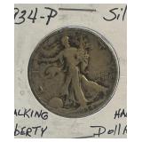 1934 P Walking Liberty Silver Half Dollar