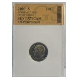 2007 S Roosevelt Dime Proof Cameo