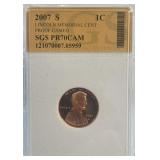 2007 S Lincoln Memorial Proof Cameo