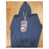 VW Bus Junkies Slammed Hooded Thick T-Shirt Size