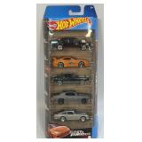 5 Assorted Hot Wheels Die Cast Cars As Pictured